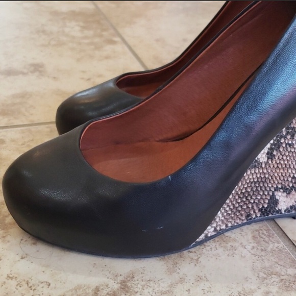 Jeffrey Campbell Snake Print Wedges - Picture 7 of 7